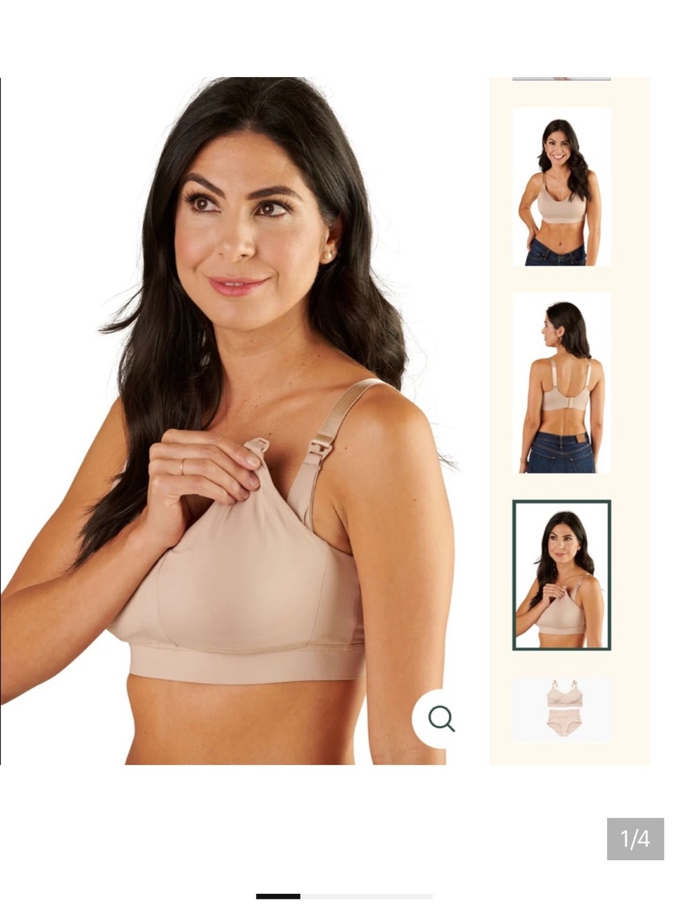 Ollie Gray Bra Womens Size Medium Nude The Anywhere Nursing Pumping Maternity